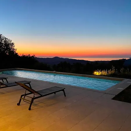 Maison De Maître Albitru - Domaine Romella - Piscine - Vue Golfe St-florent Villa