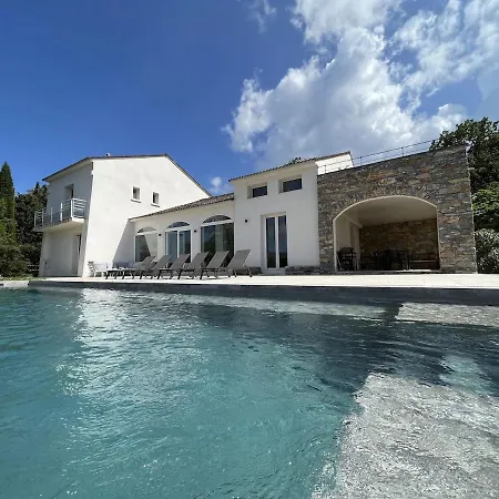 Maison De Maitre Albitru - Piscine - Vue Golfe St-florent