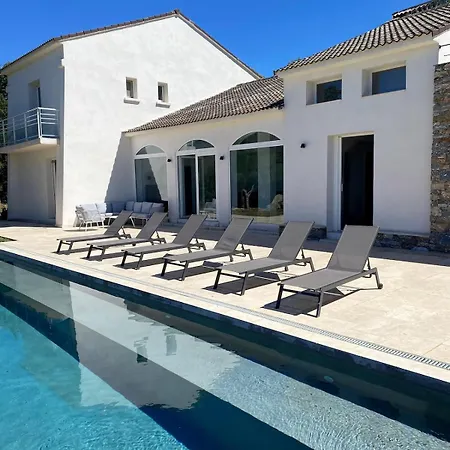 Villa Maison De Maitre Albitru - Domaine Romella - Piscine - Vue Golfe St-florent