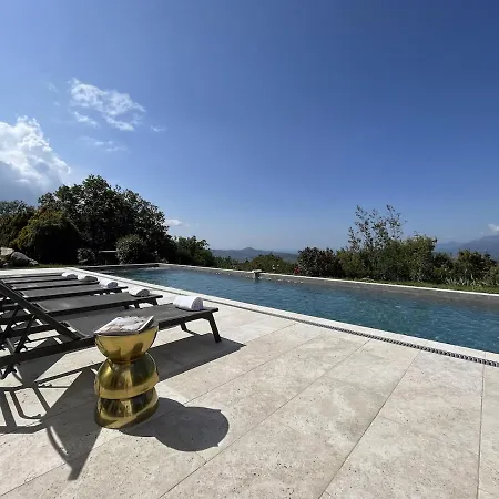 Maison De Maitre Albitru - Piscine - Vue Golfe St-florent Vallecalle