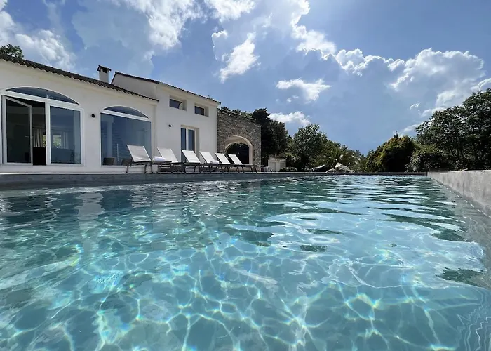 Maison De Maitre Albitru - Domaine Romella - Piscine - Vue Golfe St-florent *