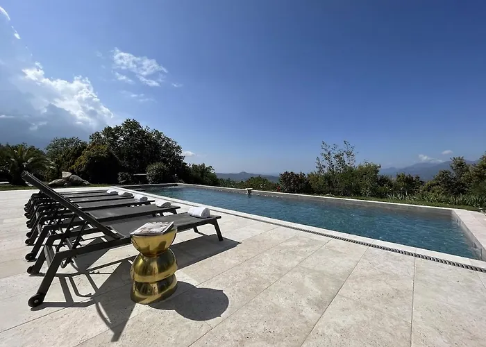 Maison De Maitre Albitru - Domaine Romella - Piscine - Vue Golfe St-florent Vallecalle